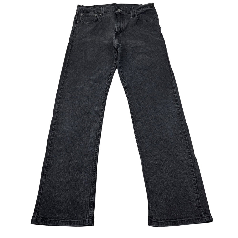 Levi's 569 Loose Straight Jeans Mens 32x34 Black Wash Denim